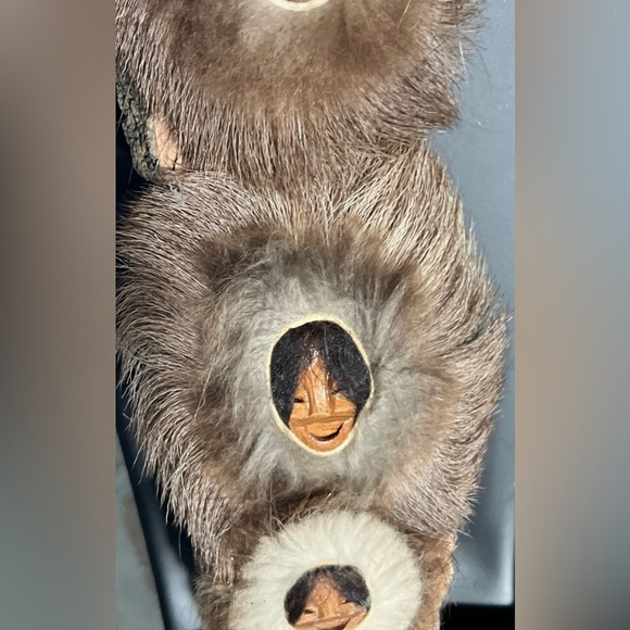 Black Cottonwood Bark Carving Spirit Masks 3 Generations Signed  David L Hendren - Picture 5 of 6